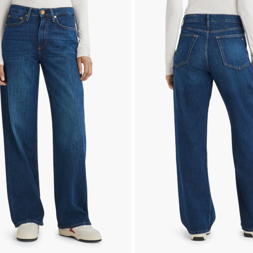 Rag & Bone Logan Mid-Rise Wide-Leg Jeans